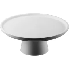 Cake stand porcelain D=20,H=8cm white,matte