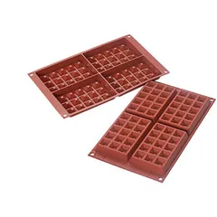 Baking pan “Waffles” [4 cells] silicone ,H=17,L=130,B=81mm