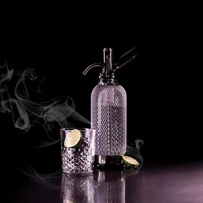 Сифон для газирования воды «Содамэйкер» сталь нерж.,пластик 1л ,H=35см прозр., изображение 5
