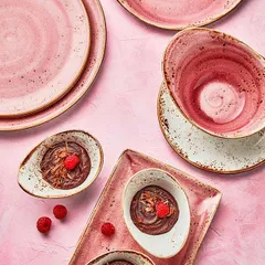 Тарелка пирожковая «Крафт Распберри» фарфор D=15,H=2см розов., изображение 2