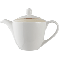 Teapot “Chino”  porcelain  0.85 l  D=70, H=170, L=245 mm  white, beige.