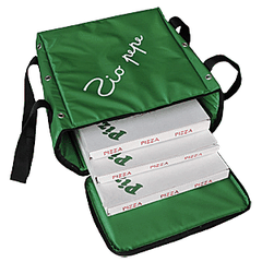 Thermal pizza bag for 5 pcs. Dmax=33cm nylon ,H=22,L=35,B=35cm green.