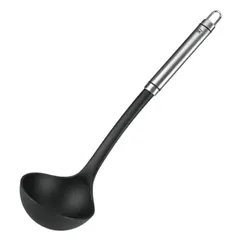 Ladle "Triunfo"  stainless steel, nylon , L=34.5 cm  black, metal.