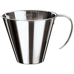 Measuring jug stainless steel 250ml D=10,H=7cm silver.