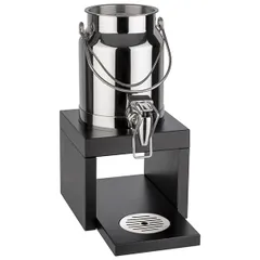 Диспенсер для молока «Бридж» (охлаж. эл. и бесконт. адаптер) сталь нерж.,дерево 3л ,H=39,L=31,B=20см, изображение 2