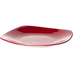 Тарелка «Фиренза Ред Квадро» квадратная фарфор ,H=3,L=28,B=28см красный,белый, изображение 2