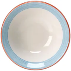 Salad bowl “Rio Blue”  porcelain  D=13.5 cm  white, blue