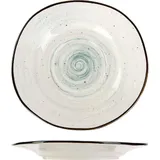 Блюдце для бульонной чашки «Пастораль» для P6136515-S-SH115 фарфор D=15,5см зелен.