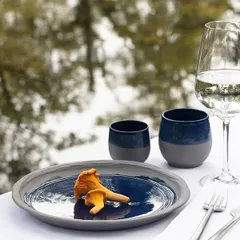 Чашка кофейная «Нау» керамика 80мл D=62,H=60мм синий, изображение 4