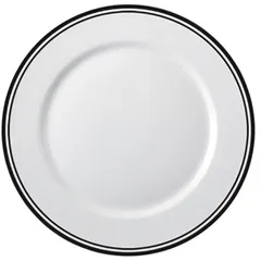 Plate “Richmond” small  porcelain  D=16.2 cm  white, black