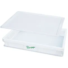 Dough storage container without lid  polyprop. , H=7, L=60, B=40cm  white