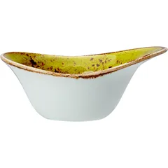 Salad bowl “Kraft Apple”  porcelain  125 ml , H=55, L=130, B=95mm  yellow-green.