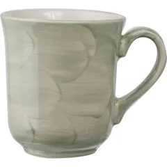 Mug “Fennel”  porcelain  237 ml  D=80, H=90, L=115 mm  green, beige.