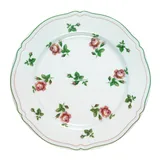 Тарелка «Нео Антирос» фарфор D=21см белый,зелен.