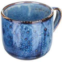 Tea cup “Iris”  porcelain  350ml  D=9, H=8cm  blue.