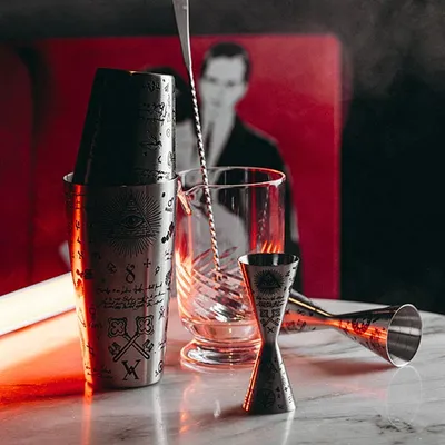 Ложка барная сталь нерж. ,L=300,B=35мм серебрист., изображение 2