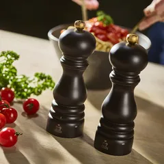 Мельница для соли «Париж Ю Селект» бук,сталь нерж. D=59,H=180мм шоколад.,золотой, изображение 3