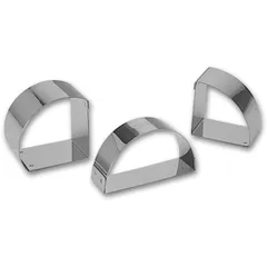 Confectionery mold “Semicircle”  stainless steel , H=25, L=87, B=43mm