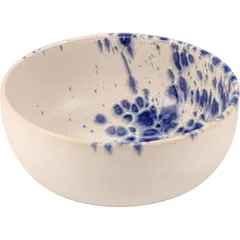 Salad bowl “Phobos” ceramics 1.25l D=180,H=85mm white,blue