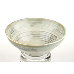 Salad bowl “Agave”  porcelain  0.9 l  D=205, H=85mm  matte, green.