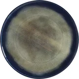 Тарелка «Нанокрем Дарк Блю» с бортом фарфор D=280,H=18мм тем.син.,зелен.