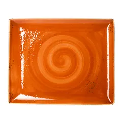 Блюдо «Крафт Терракота» прямоугольное фарфор ,H=15,L=330,B=270мм терракот