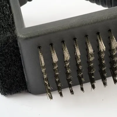 Щетка для гриля 3 в 1 сталь нерж.,полипроп. ,H=100,L=125,B=60мм черный, изображение 4