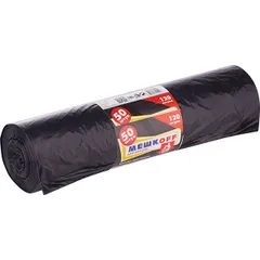 Garbage bags 43 microns [50 pcs]  polyethylene  120 l , L=11.2, B=70 cm  black