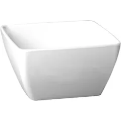 Square salad bowl plastic 400ml ,H=65,L=125,B=125mm white