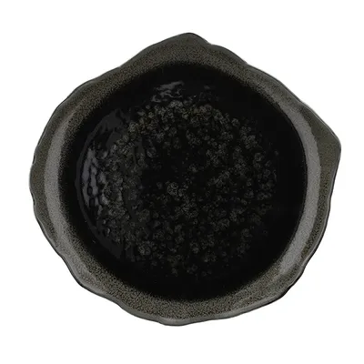 Тарелка «Риф Вертиго» мелкая фарфор ,H=3,L=32,B=30см черный