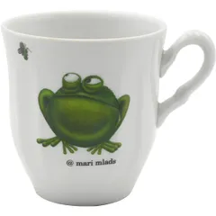Кружка «Лягушка» детская фарфор 250мл D=82,H=88мм белый