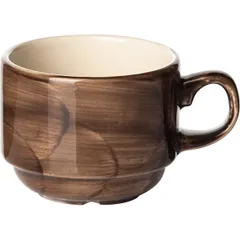 Чашка кофейная «Пепперкорн» фарфор 100мл D=65,H=50,L=85мм коричнев.,бежев.