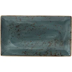 Dish “Kraft Blue” rectangular  porcelain ,H=2,L=33,B=19cm blue