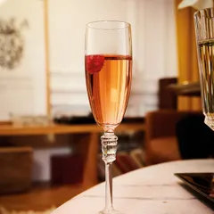 Бокал-флюте «Браслет» хр.стекло 190мл ,H=24см прозр., изображение 2