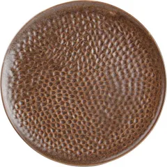 Plate porcelain D=15.5cm brown.