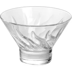 Creamer “Bell Flame” glass 200ml D=12,H=8cm clear.