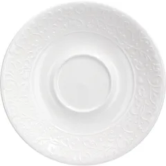 Saucer “Jasmine” porcelain D=16cm white