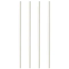 Трубочки без сгиба[100шт] бумага D=6,L=200мм белый