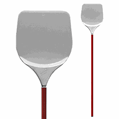 Pizza shovel 36*36cm 36*36cm aluminum ,L=1.7 m metal,metal.