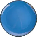 Тарелка  мелкая «Синий крафт» керамика D=220,H=23мм голуб.