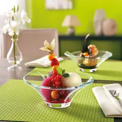 Креманка «Делиссимо» стекло 380мл D=181,H=73,L=168,B=181мм прозр., изображение 4