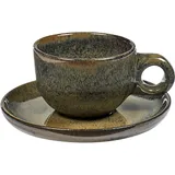 Кофейная пара «Серфис» керамика 130мл D=80/132мм сизый