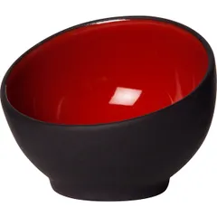Салатник для комплимента керамика 30мл D=70,H=55мм черный,красный