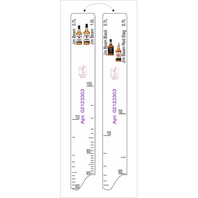 Линейка барная «Джим Бим», «Уайт Лэйбл» 0.7, 1л, «Блэк» 1л, «Рэд Стаг Блэк Черри» 0.7л