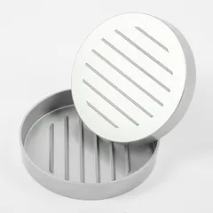 Пресс для гамбургеров алюмин.,полипроп. D=120,H=85мм металлич.,черный, изображение 2