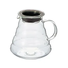 Сервер для кофе стекло,пластик 0,8л D=90/150,H=135мм прозр.,черный