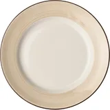 Тарелка «Чино» фарфор D=270,H=25мм белый,бежев.