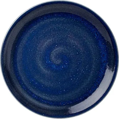 Тарелка «Везувиус Ляпис» мелкая фарфор D=28,H=2см синий, Цвет: Синий, Диаметр (мм): 280