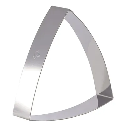 Форма кондитерская «Выпуклый треугольник» сталь нерж. ,H=4,B=19см, изображение 2