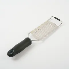 Терка с ручкой сталь нерж.,пластик ,L=315/138,B=65мм металлич.,черный, изображение 4